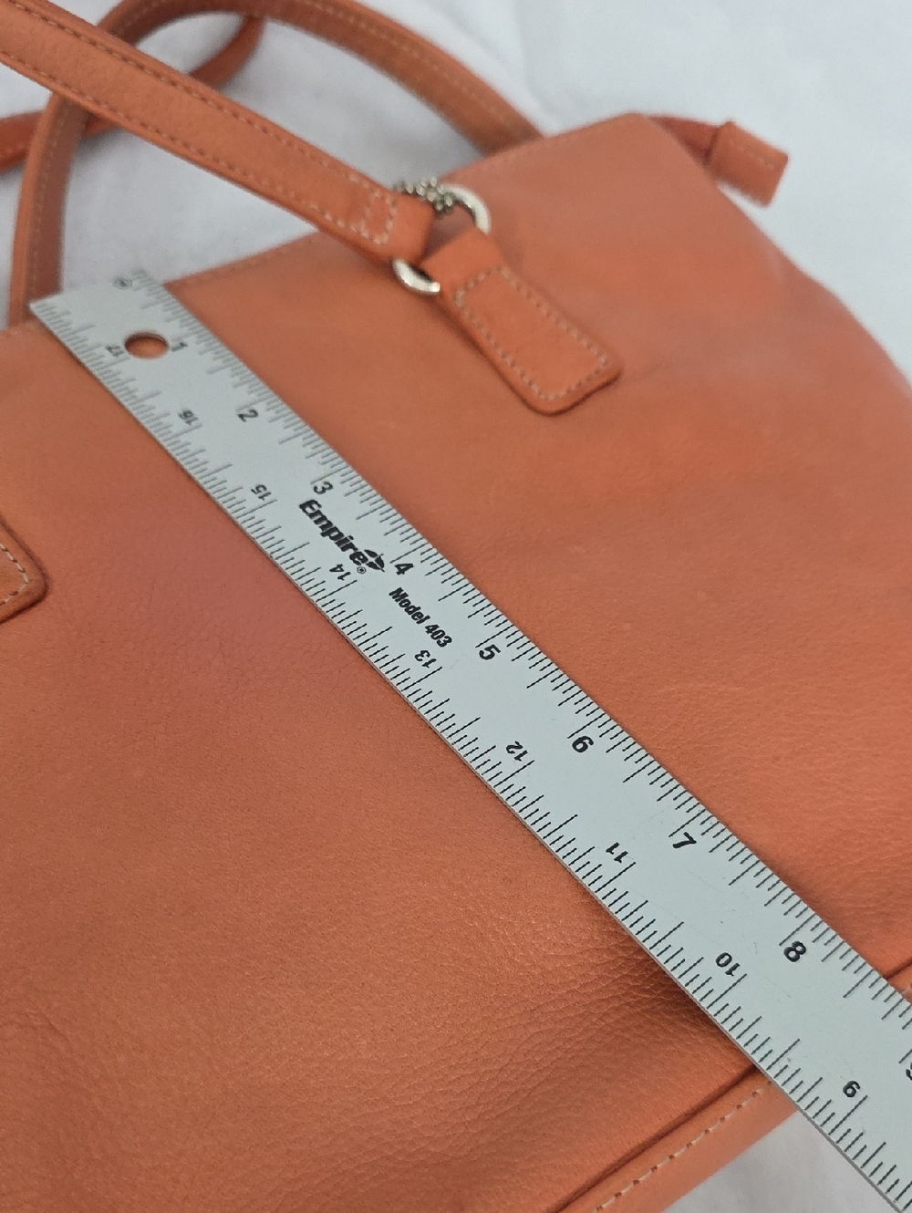 Fossil Shoulder Bag Coral Genuine Leather Large Handbag - Picture 8 of 16